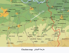 خرائط القوقاز والشيشان_2